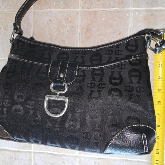 ETIENNE AIGNER BLACK SHOULDER BAG - Picture 1 of 2